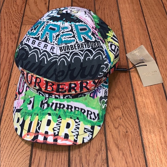 burberry graffiti hat